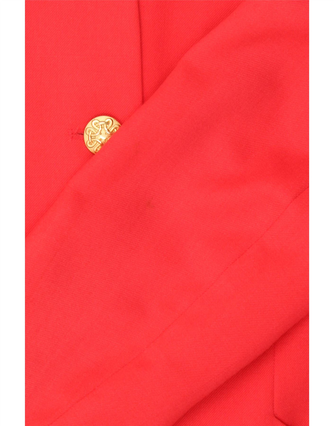 VINTAGE Womens 3 Button Blazer Jacket UK 12 Medium Red New Wool Vintage Vintage and Second-Hand Vintage from Messina Hembry 
