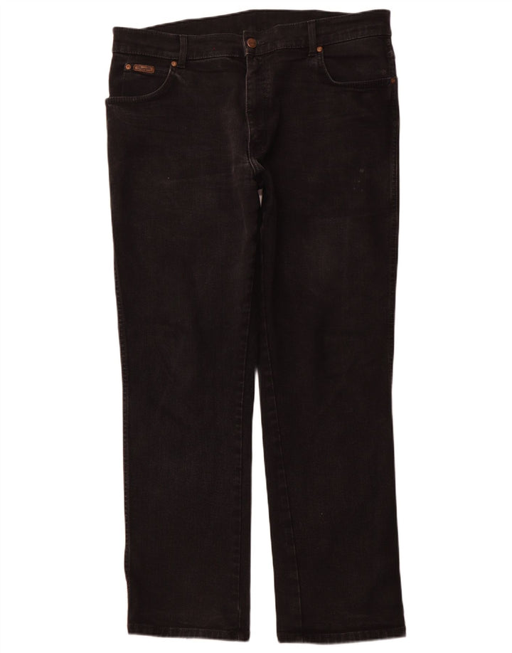 WRANGLER Blugi pentru bărbați Texas Stretch drepte W38 L32 bumbac negru