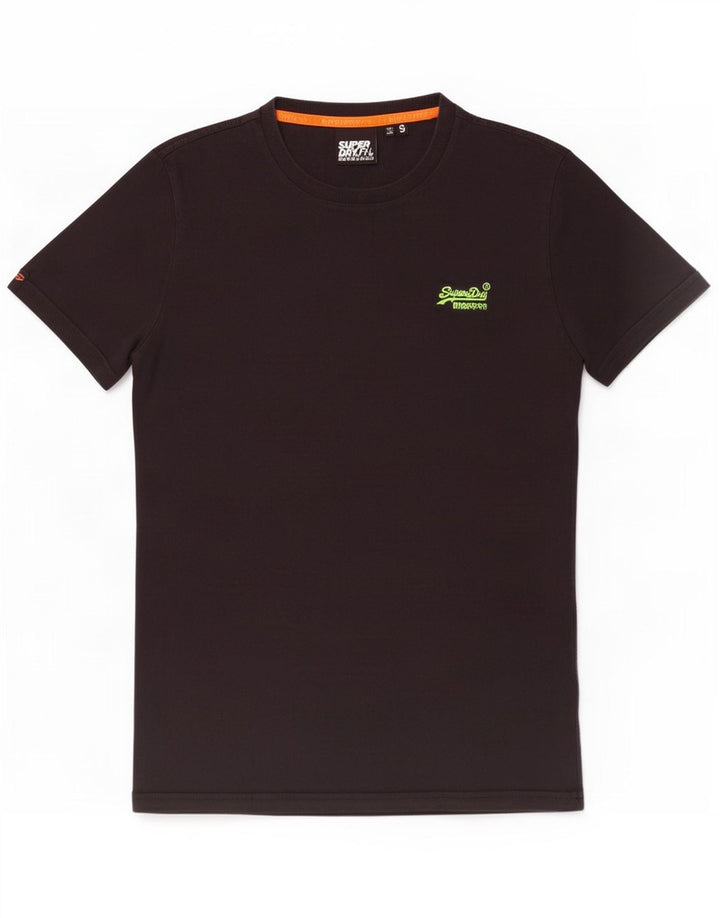Tricou Superdry pentru bărbați Top mic din bumbac negru