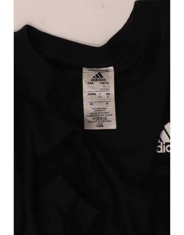 Tricou pentru bărbați Adidas Top mare, negru, bumbac