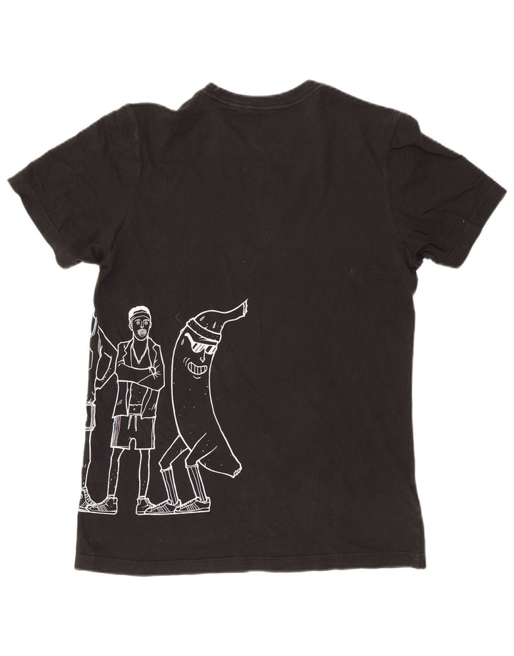 Tricou grafic pentru bărbați Adidas Top mic, negru, bumbac