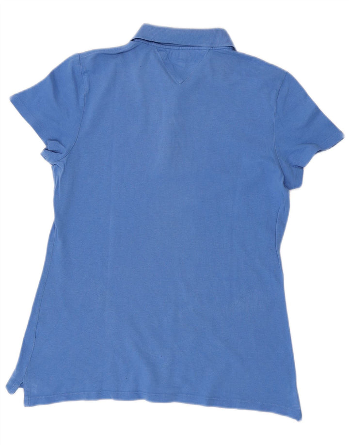 TOMMY HILFIGER Tricou Polo Classic Fit UK 12 Albastru Mediu