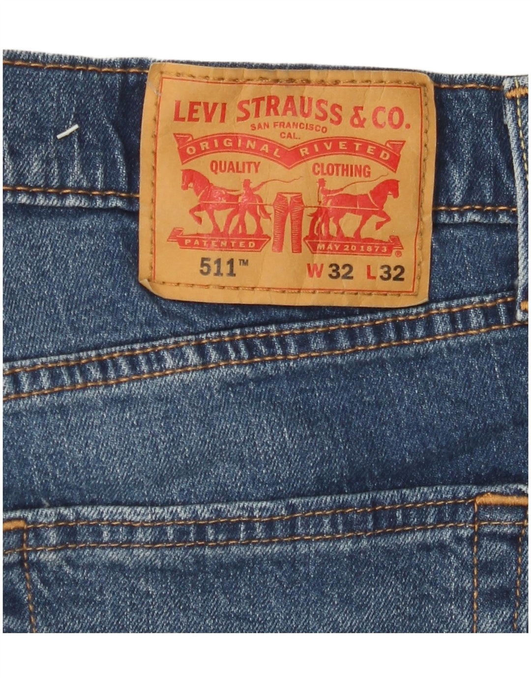 Blugi 511 Slim LEVI'S pentru bărbați W32 L32 Bumbac albastru