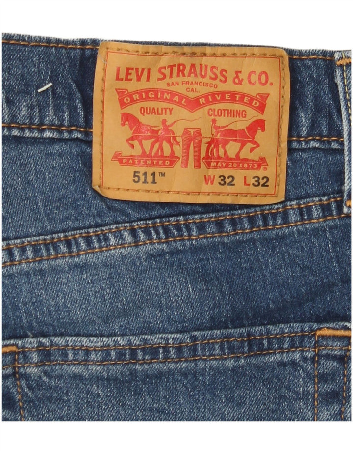 Blugi 511 Slim LEVI'S pentru bărbați W32 L32 Bumbac albastru