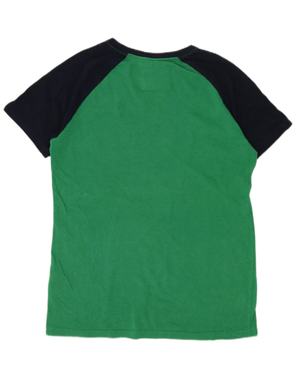 Superdry Mens Graphic T-Shirt Top Small Green Cotton