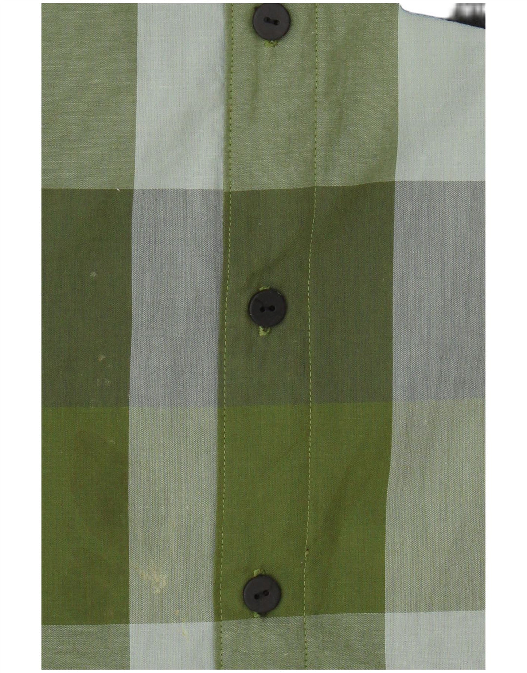 Cămașă Adidas pentru bărbați Marea Britanie 40/42 Poliester cu carouri verde mediu