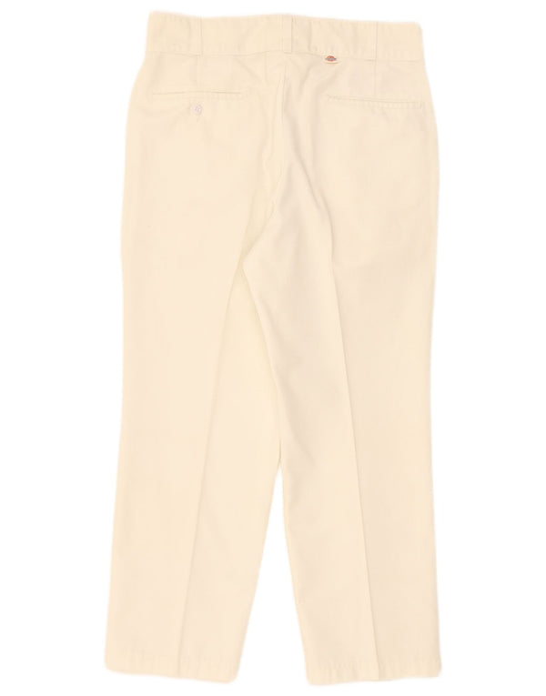 Pantaloni chino drepti pentru femei Dickies L34 L26 Poliester alb