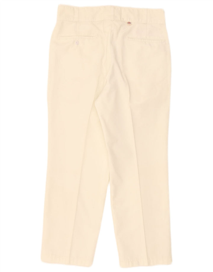 Pantaloni chino drepti pentru femei Dickies L34 L26 Poliester alb
