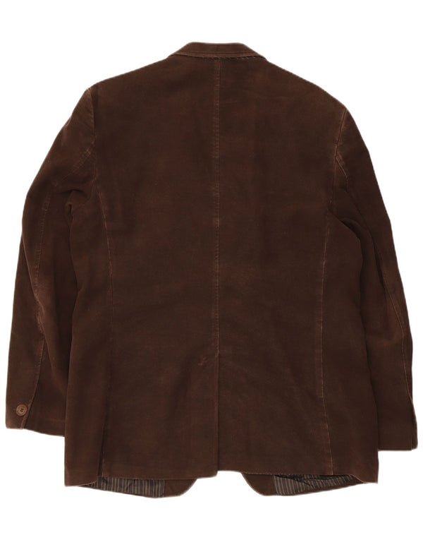 Jachetă Gibson pentru bărbați cu 2 nasturi, UK 42 XL, bumbac maro