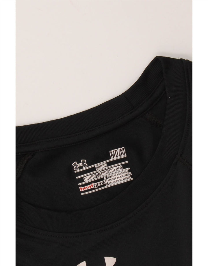 UNDER ARMOUR Heat Gear Top cu mânecă lungă pentru femei UK 14 Medium Black