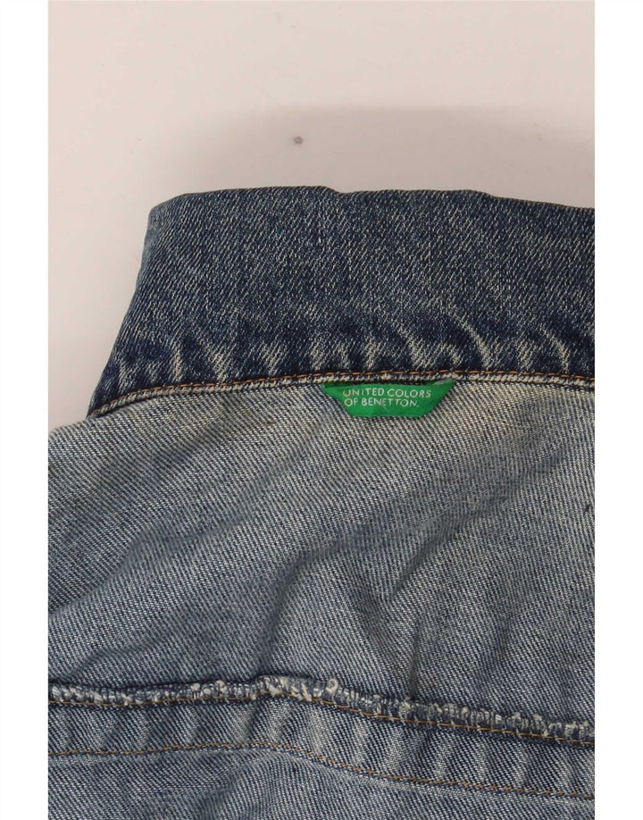 Jachetă de blugi pentru bărbați Benetton UK 40 Large Blue