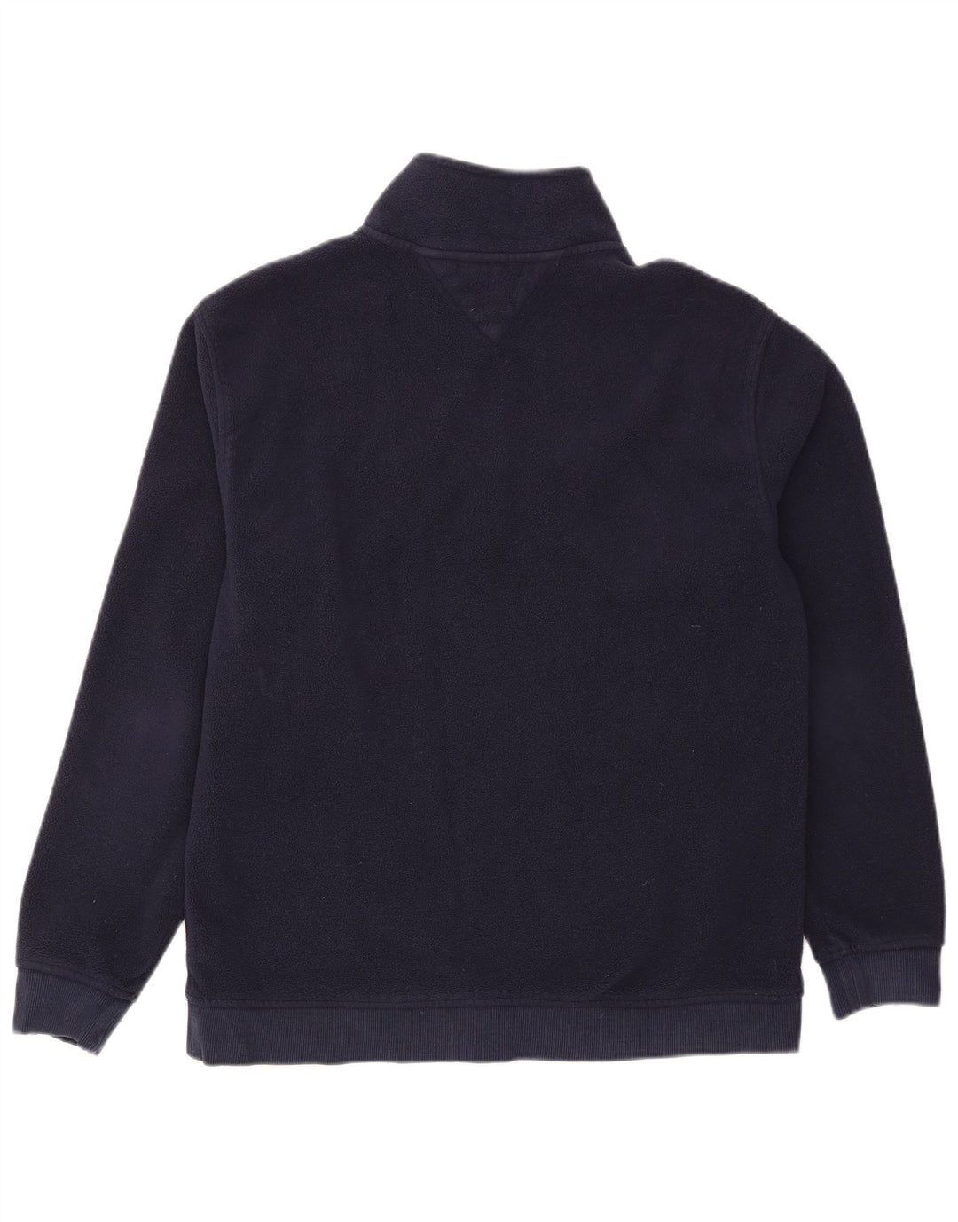 Pulover pentru bărbați Tommy Hilfiger, cu fermoar și gât, poliester mare, albastru