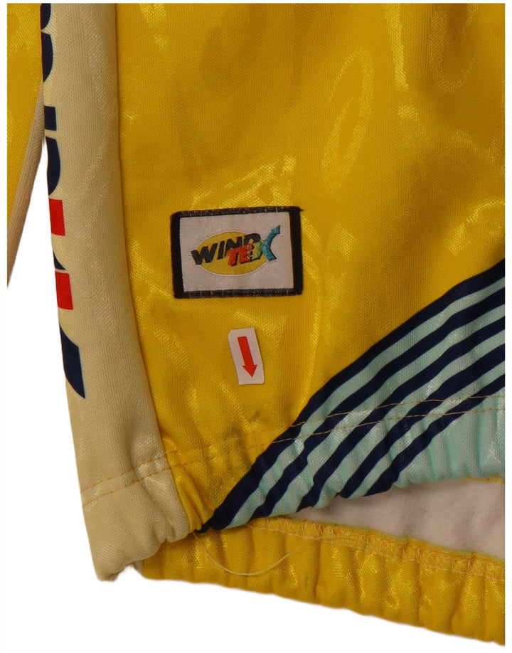 Jachetă de top pentru trening grafic Asics pentru bărbați, mare, galben, din poliester