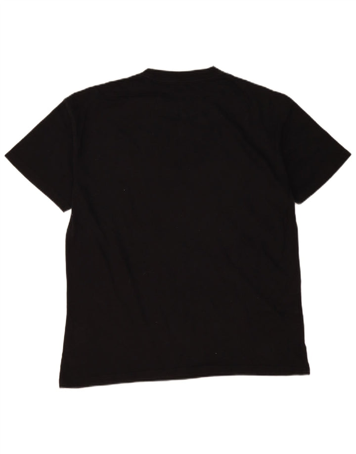 Tricou grafic Vans pentru bărbați Top mediu negru din bumbac floral