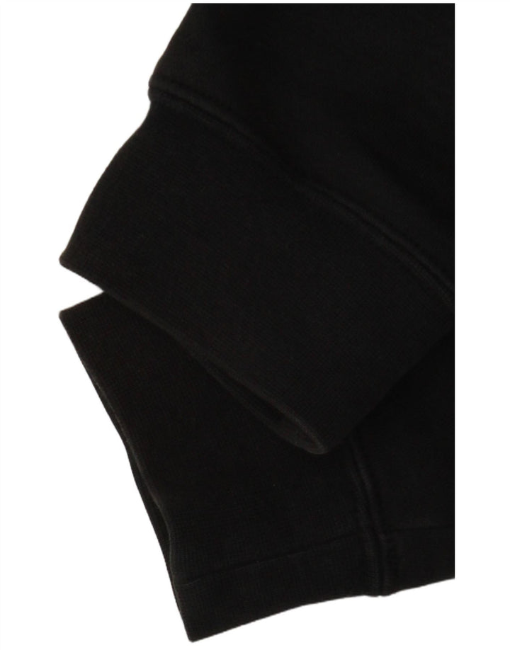 Pulover Nike pentru bărbați, cu fermoar, bumbac, negru