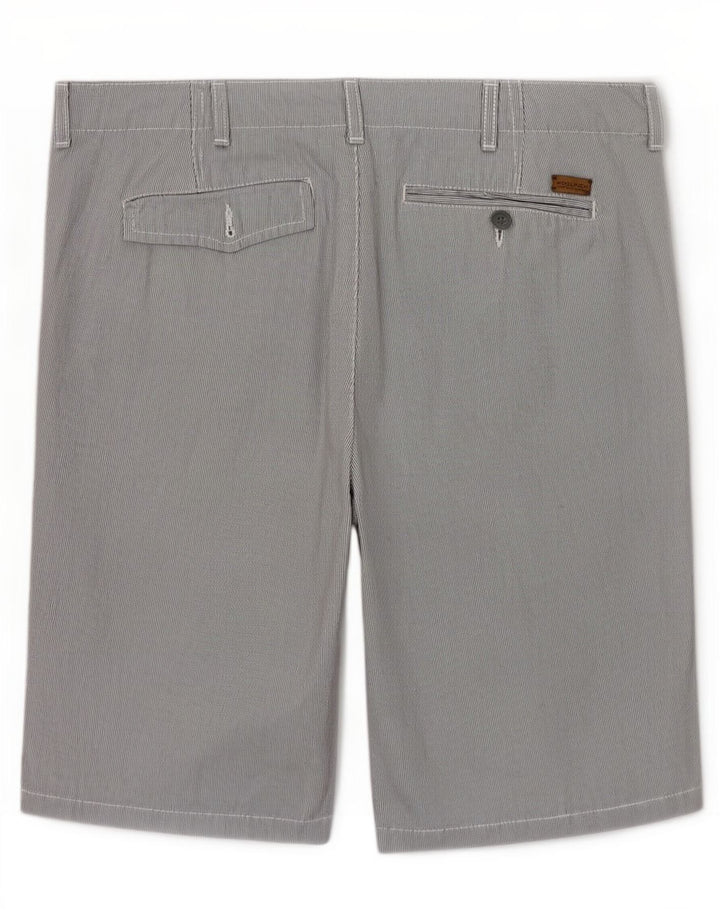 Pantaloni scurți chino Woolrich pentru bărbați, mari W34, gri cu dungi