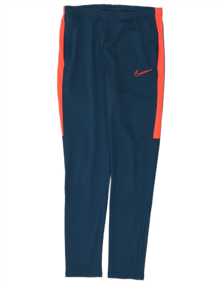 Pantaloni de trening NIKE Dri Fit pentru bărbați, albastru mediu, poliester color bloc