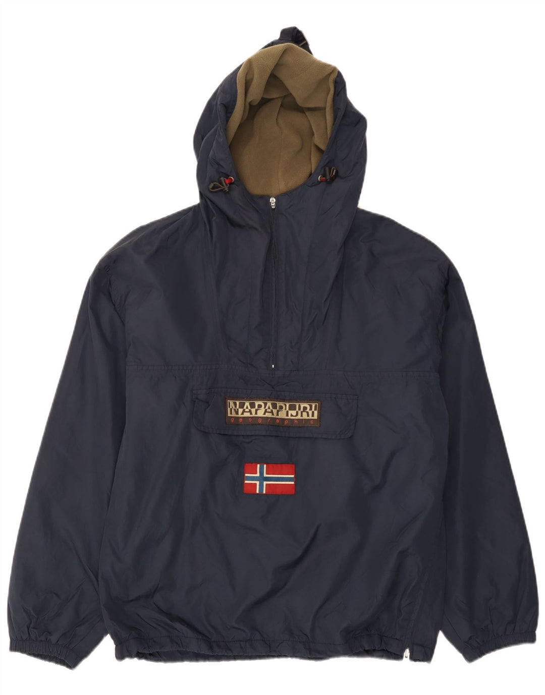Jachetă Anorak Geographic Graphic pentru bărbați Napapijri UK 38 Medium Bleumarin