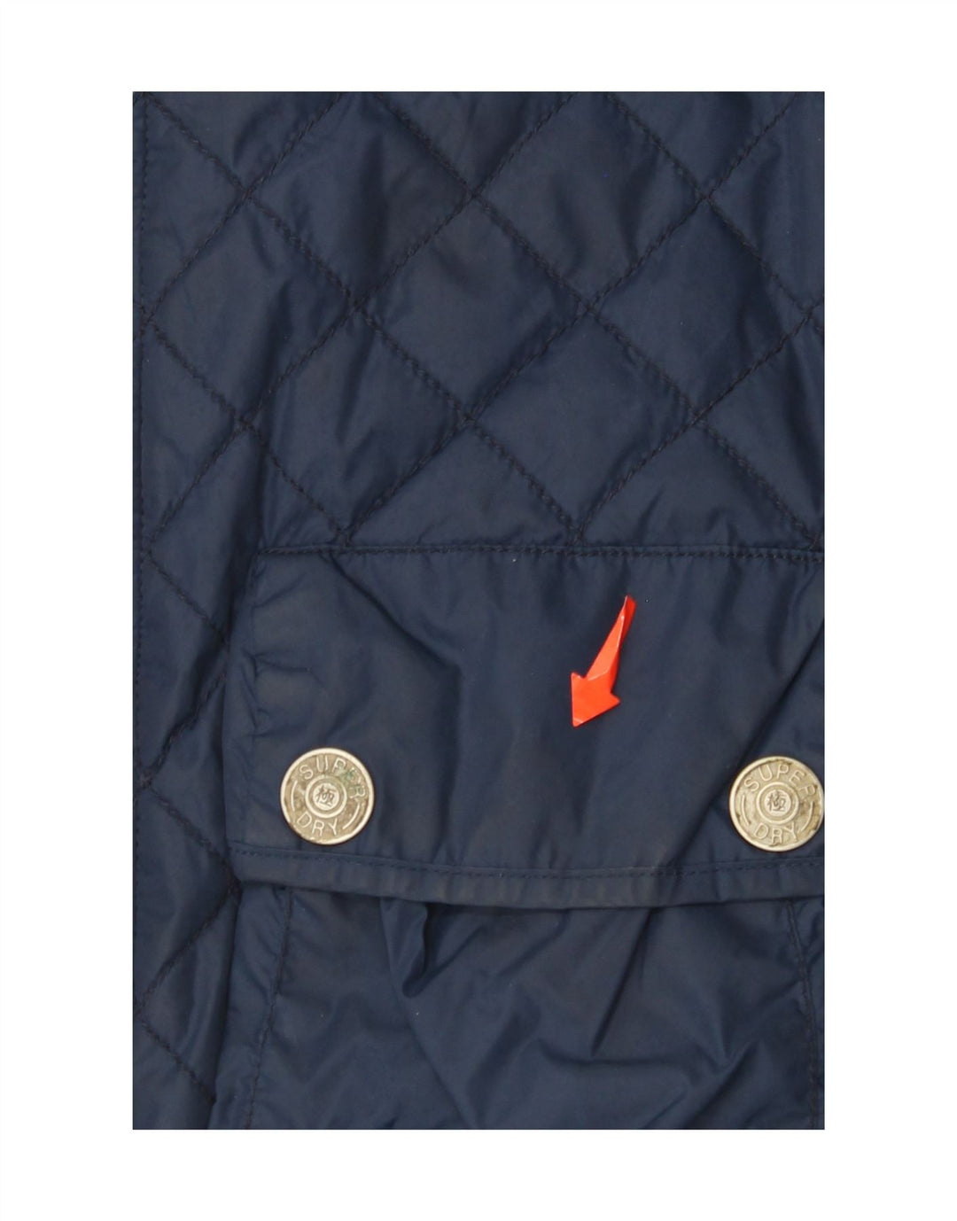 Jachetă matlasată Superdry pentru femei UK 14 Medium Navy Blue Marine