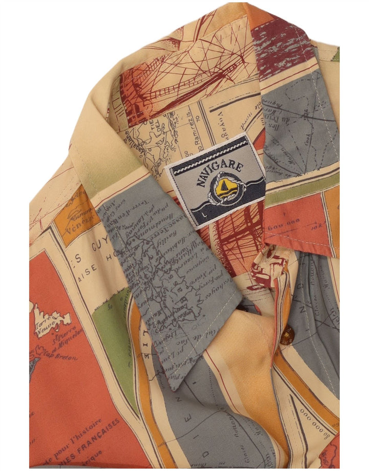 Cămașă cu mânecă scurtă pentru bărbați NAVIGARE, mare, multicoloră