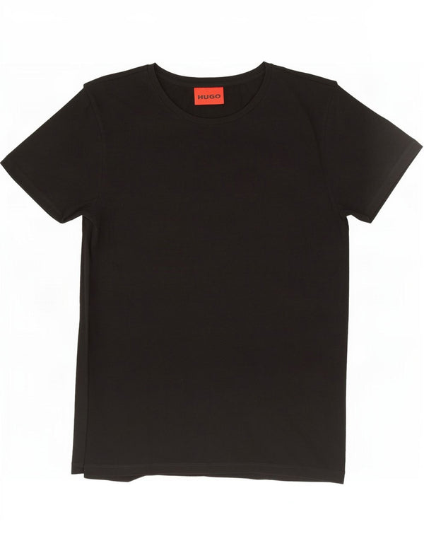 Tricou pentru bărbați Hugo Boss Top mic din bumbac negru