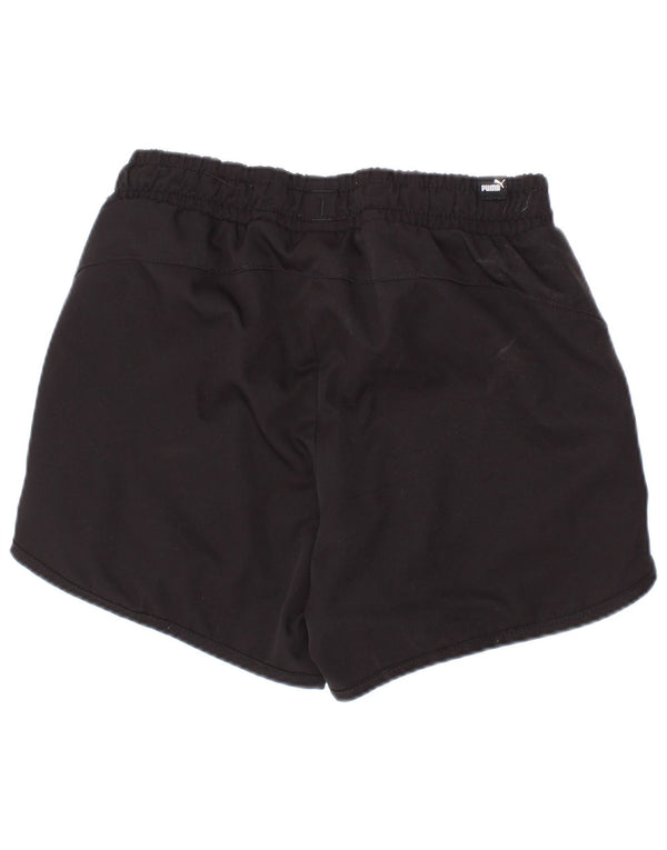 Pantaloni scurți sport Puma pentru băieți 7-8 ani poliester negru