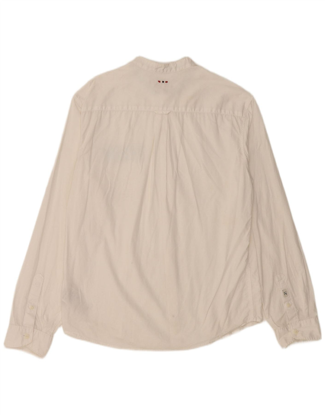 Cămașă pentru bărbați NAPAPIJRI Geographic Regular Fit, bumbac alb mediu