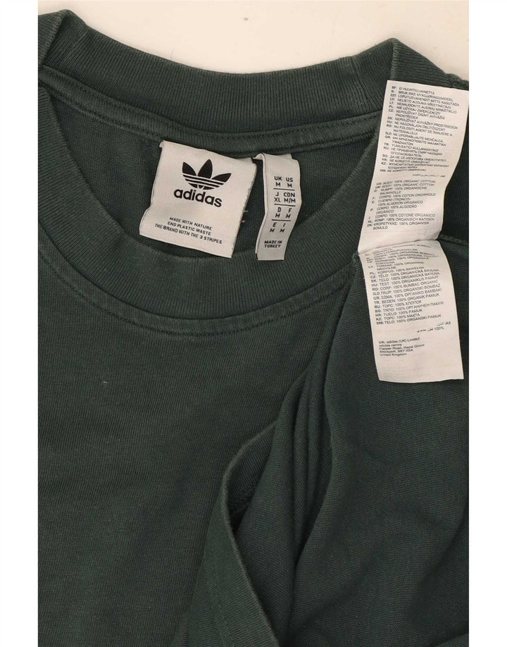Tricou pentru bărbați Adidas Top, bumbac verde mediu