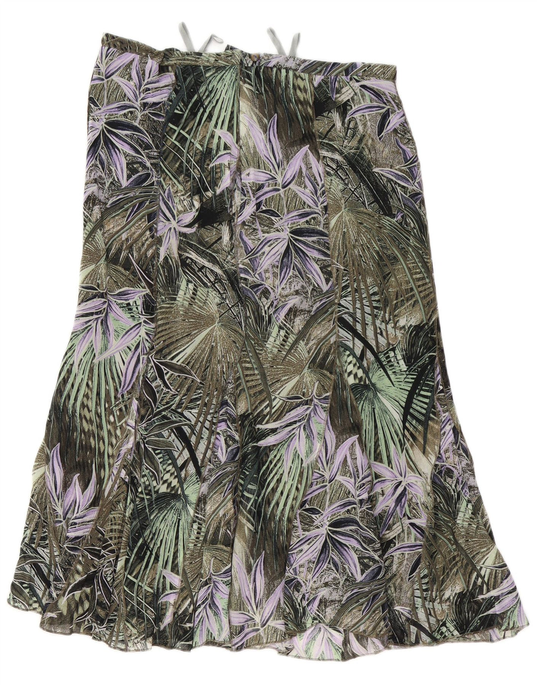 GELCO Fustă trompetă cu talie înaltă pentru femei UK 16 Large W32 Green Floral