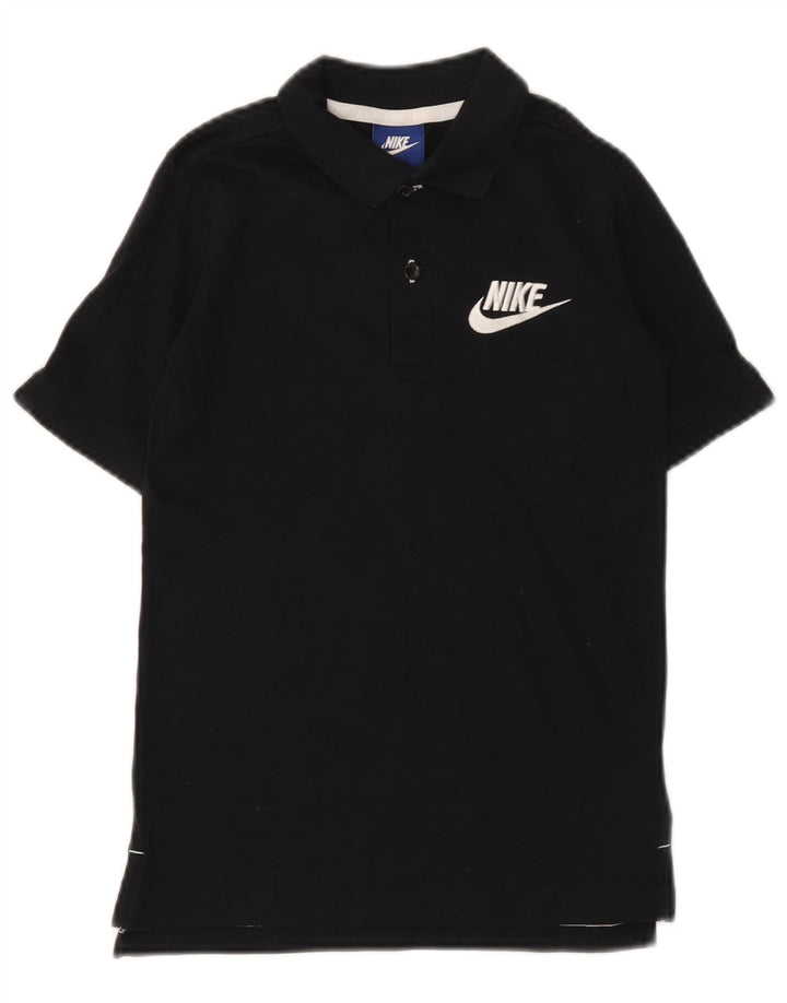 Tricou polo NIKE baieti 8-9 ani mic bumbac negru