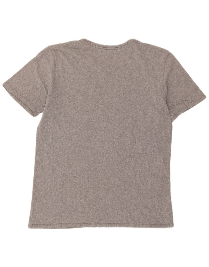 Tricou grafic Nike pentru bărbați, cu croială atletică. Top mare, gri pete