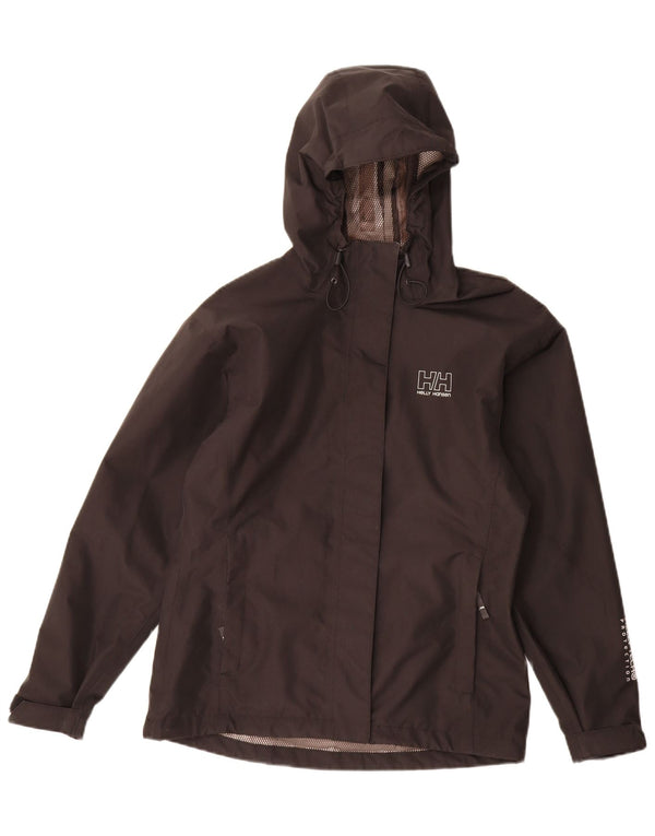 Jachetă de ploaie cu glugă pentru femei Helly Hansen UK 14 Poliester mediu negru