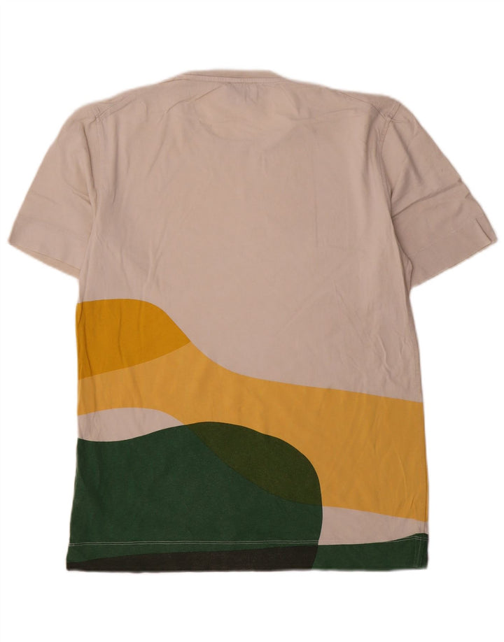 Tricou pentru bărbați Jigsaw Top mic, alb, color block, bumbac