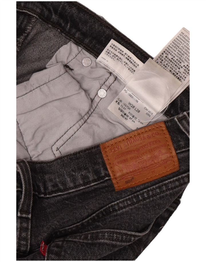 Blugi drepti 501 pentru femei Levi's W28 L28 bumbac gri
