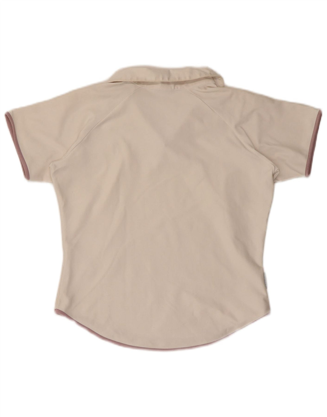 Tricou polo NIKE Dri Fit Crop pentru femei US 8/10 Poliester alb mediu