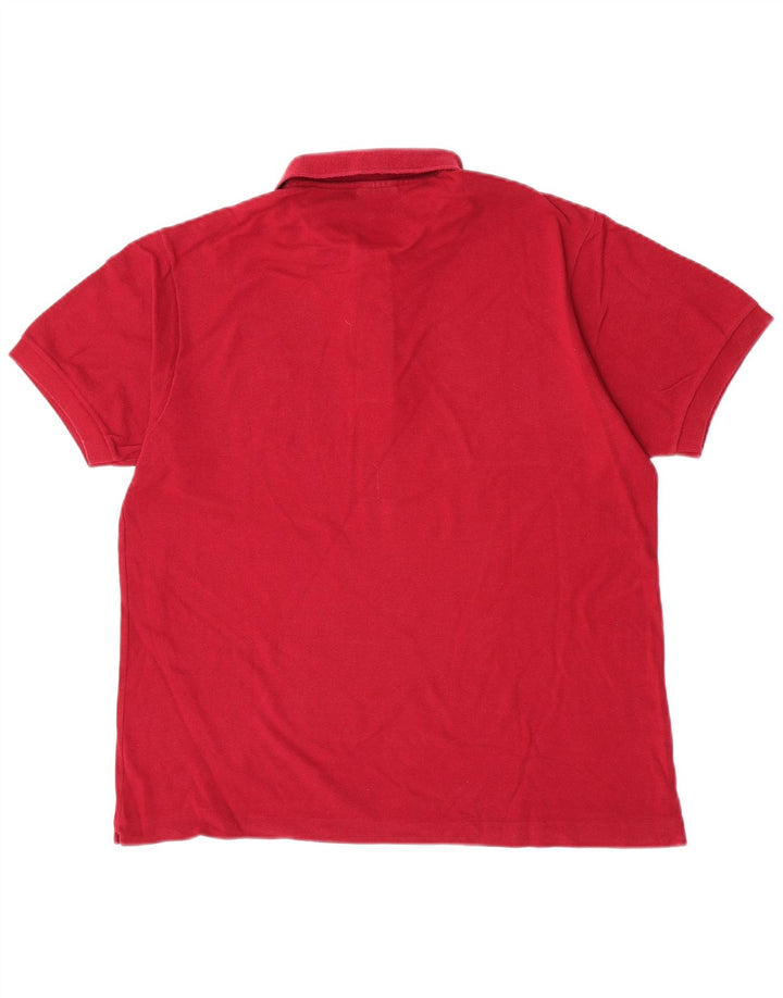 Tricou polo Lacoste pentru bărbați mărimea 5 mare bumbac roșu