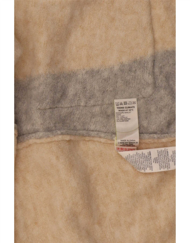 Pulover cardigan supradimensionat pentru femei Marks & Spencer UK 10 Mic Bej