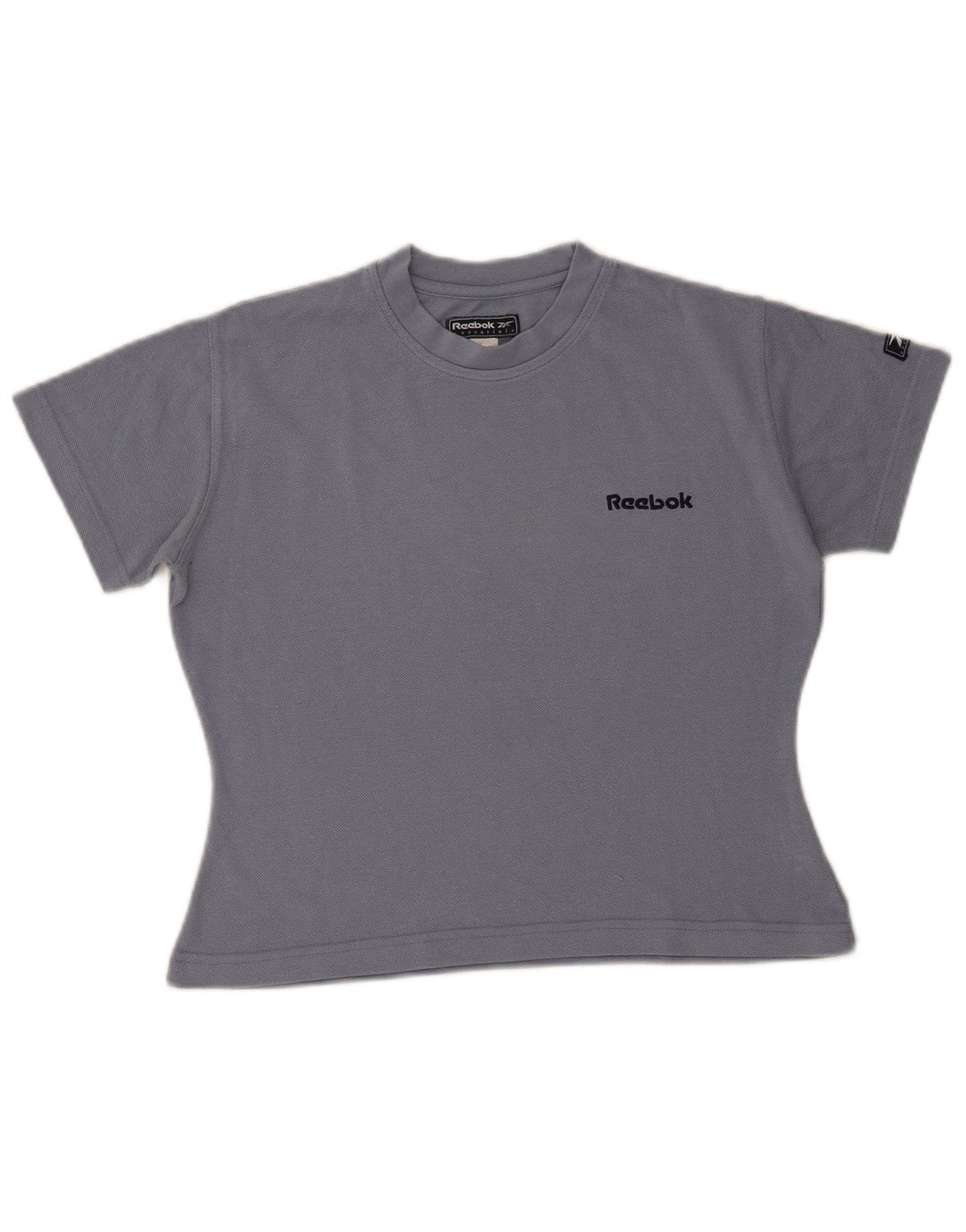 Reebok Tricou Crop Top UK 10 Small Gri
