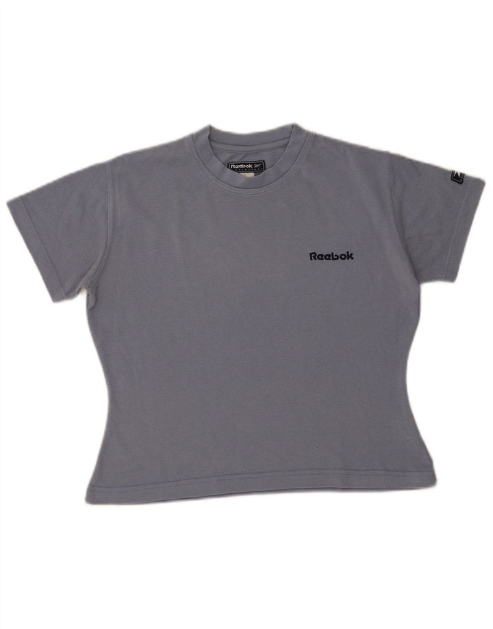 Reebok Tricou Crop Top UK 10 Small Gri