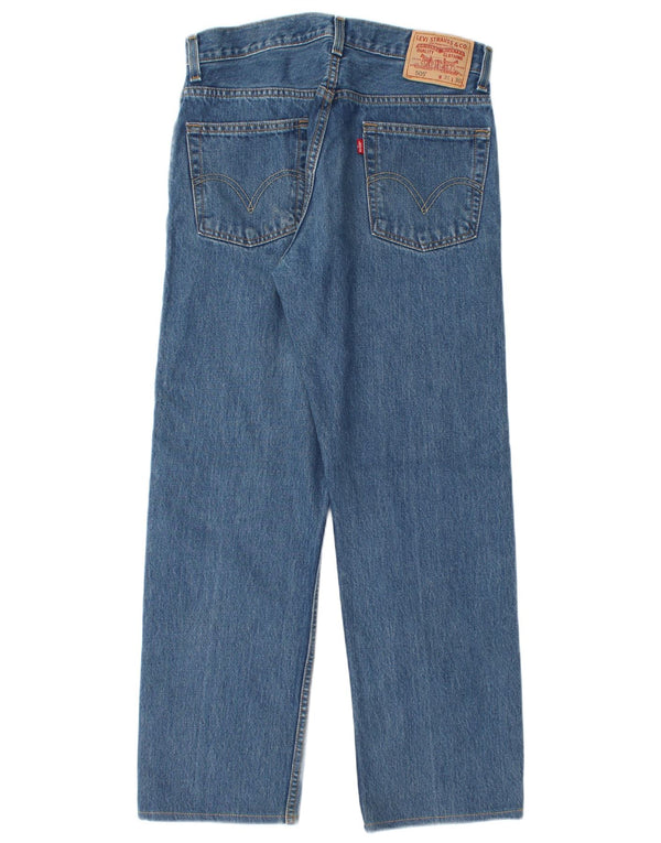 Blugi drepti pentru bărbați Levi's 505 Regular Fit W31 L28 Bumbac albastru