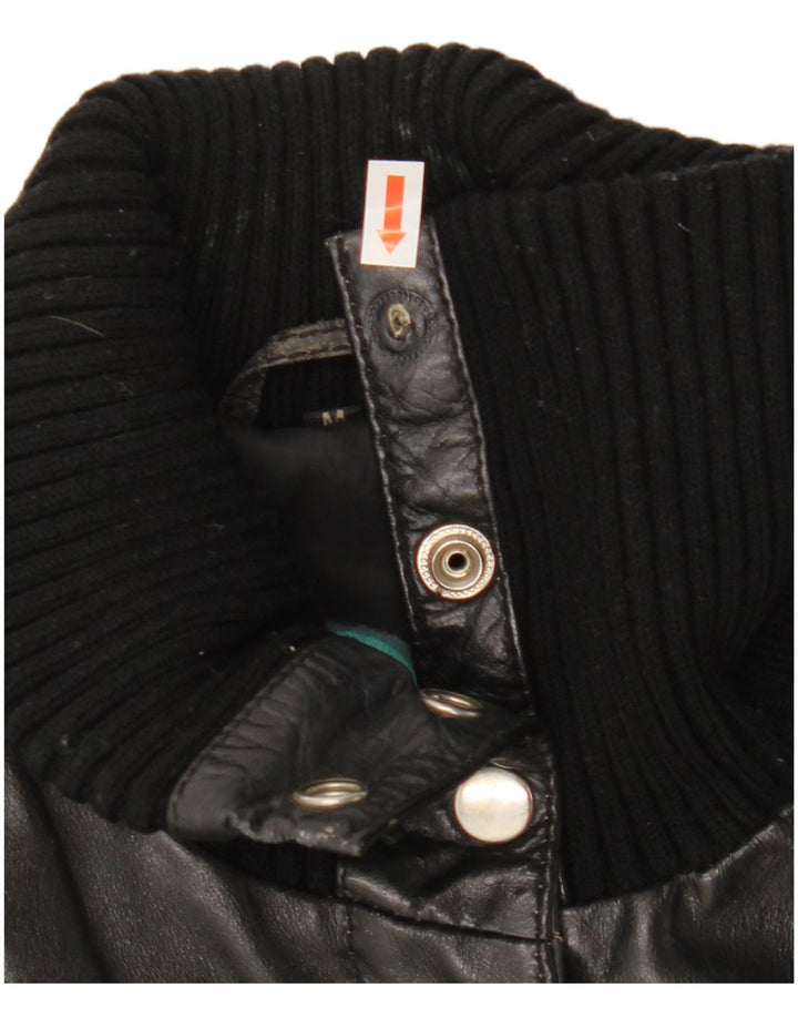Palton din piele Gipsy pentru femei UK 12 Medium Black