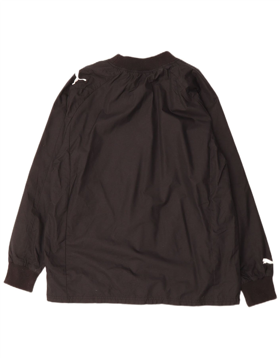 Top grafic PUMA cu mânecă lungă pentru bărbați, poliester mediu negru