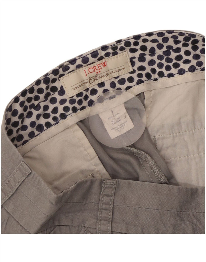Pantaloni scurti chino pentru femei J. Crew W30 bumbac gri mediu