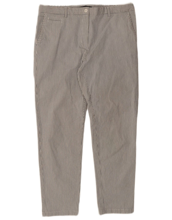 Pantaloni chino pentru femei Marks & Spencer UK 16 Large W36 L28 White Striped