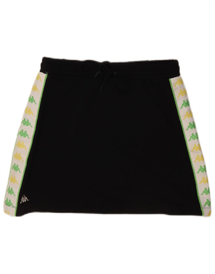 Fusta grafică pentru femei Kappa UK 14 Medium Black Colorblock Bumbac