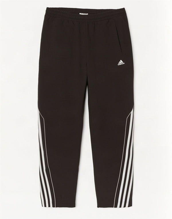 Pantaloni de trening Adidas pentru bărbați, poliester mediu negru