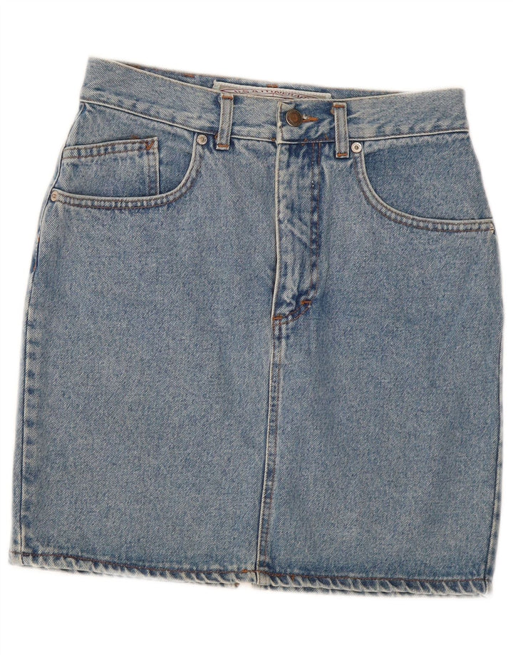 Fusta Mini Denim Tavarner W30 Bumbac Albastru Mediu