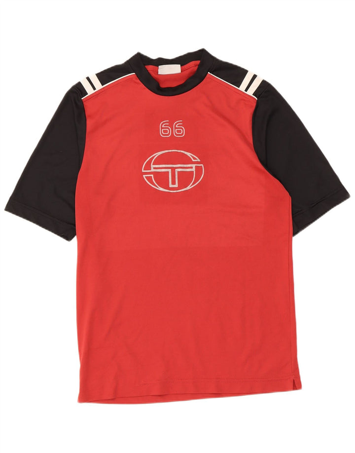 Tricou grafic pentru bărbați Sergio Tacchini Top mic roșu Colorblock