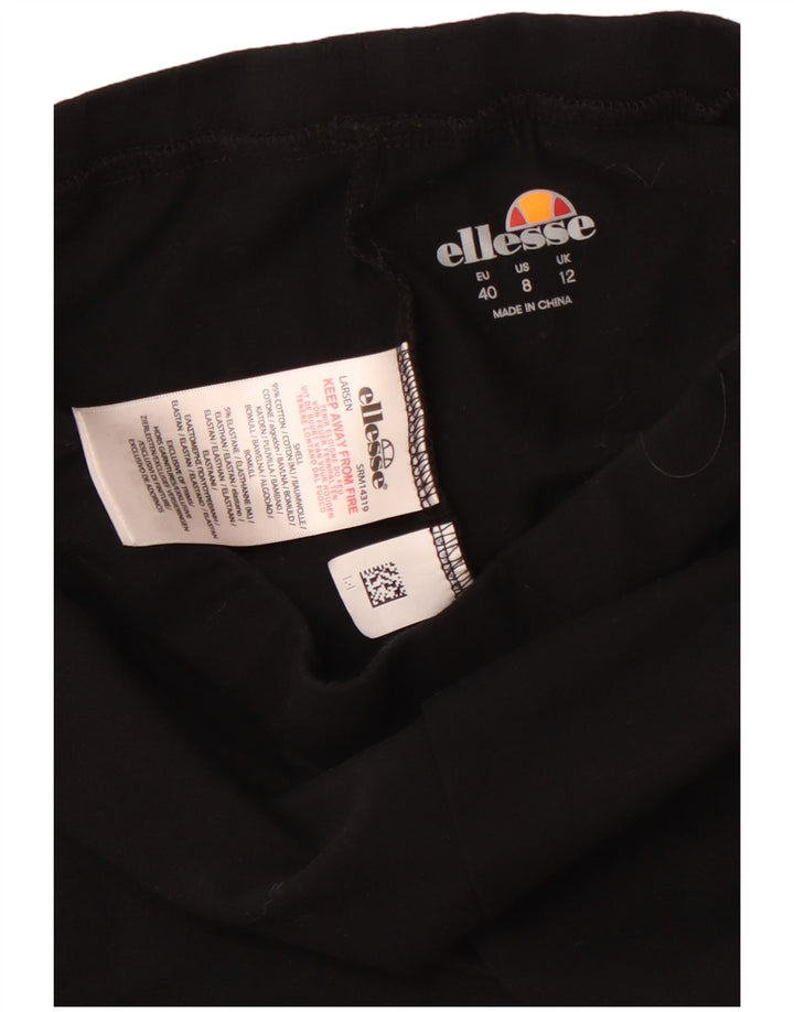 Pantaloni scurti sport pentru femei ELLESSE UK 12 bumbac mediu negru