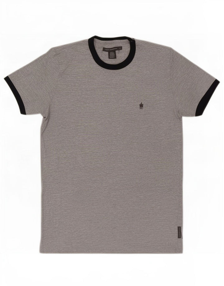Tricou pentru bărbați French Connection Top Mediu Gri, bumbac cu pete